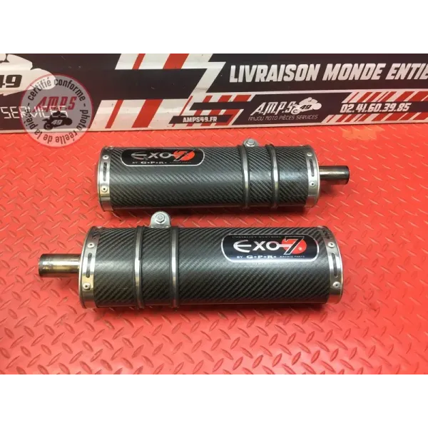 Paire de silencieux GPR Exo 7 Triumph 1050 Speed Triple 2005 à 2010