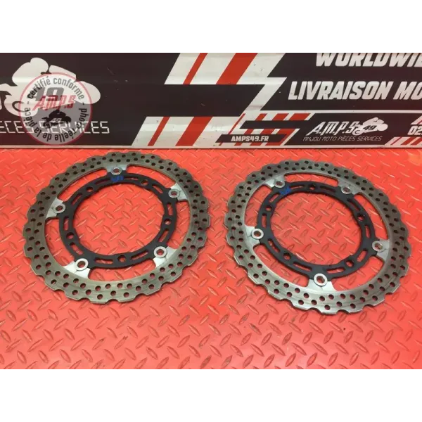 Paire de disque de frein avant Kawasaki Z900 2017 à 2019
