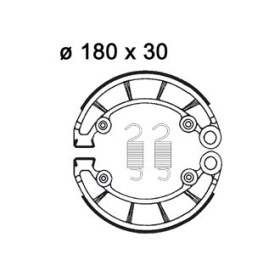 Plaquettes de freins Arrière AP RACING - CB - 450 - HONDA 1975-1977
