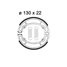 Plaquettes de freins Avant AP RACING - XT - 125 - YAMAHA 1976-1981