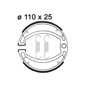 Plaquettes de freins Arrière AP RACING - TTR - 225 - YAMAHA 1999-2000