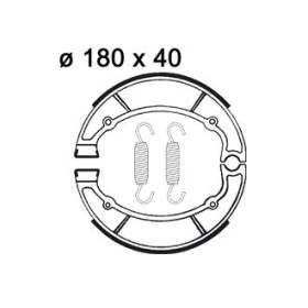 Plaquettes de freins Arrière AP RACING - TX - 500 - YAMAHA 1973-1974