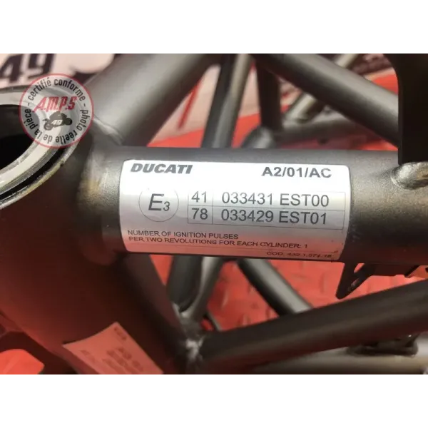 Cadre avec carte grise Ducati 1200 Multistrada S 2010 à 2012
