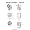 QUADL MOTORCYCLE KNUCKLE ADAPTOR