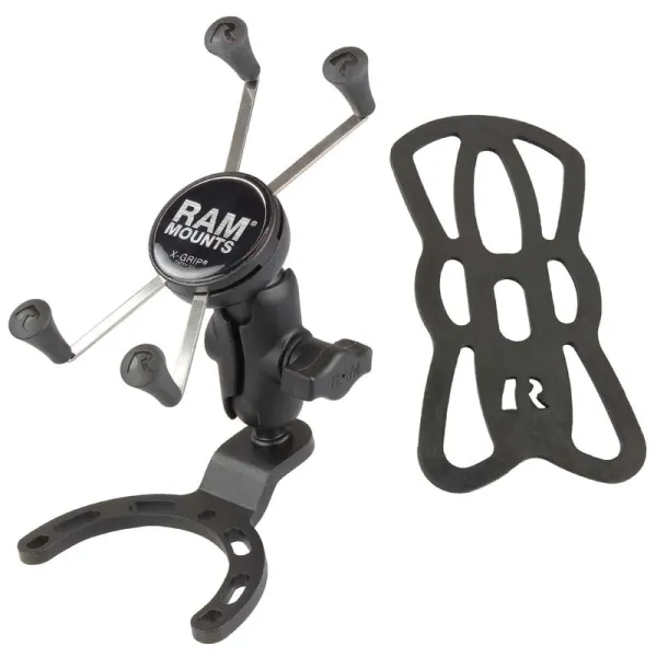 Pack complet RAM MOUNTS X-Grip bras court fixation réservoir - smartphones larges