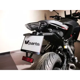 Support de plaque V PARTS noir - Yamaha MT-07 TRACER/MT-09 TRACER