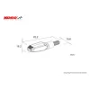 Clignotant Led KOSO Gw-01 L'Unite - Noir