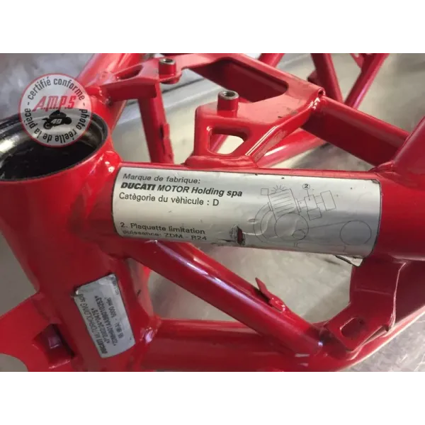 Cadre avec carte grise Ducati 848 SBK 2008 à 2013