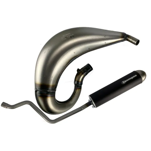 Ligne complète TECNIGAS E-Nox Aluminium noir - Yamaha DT 50
