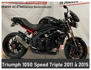 triumph 1050 speed triple 2011 2015 piece moto occasion amps49
